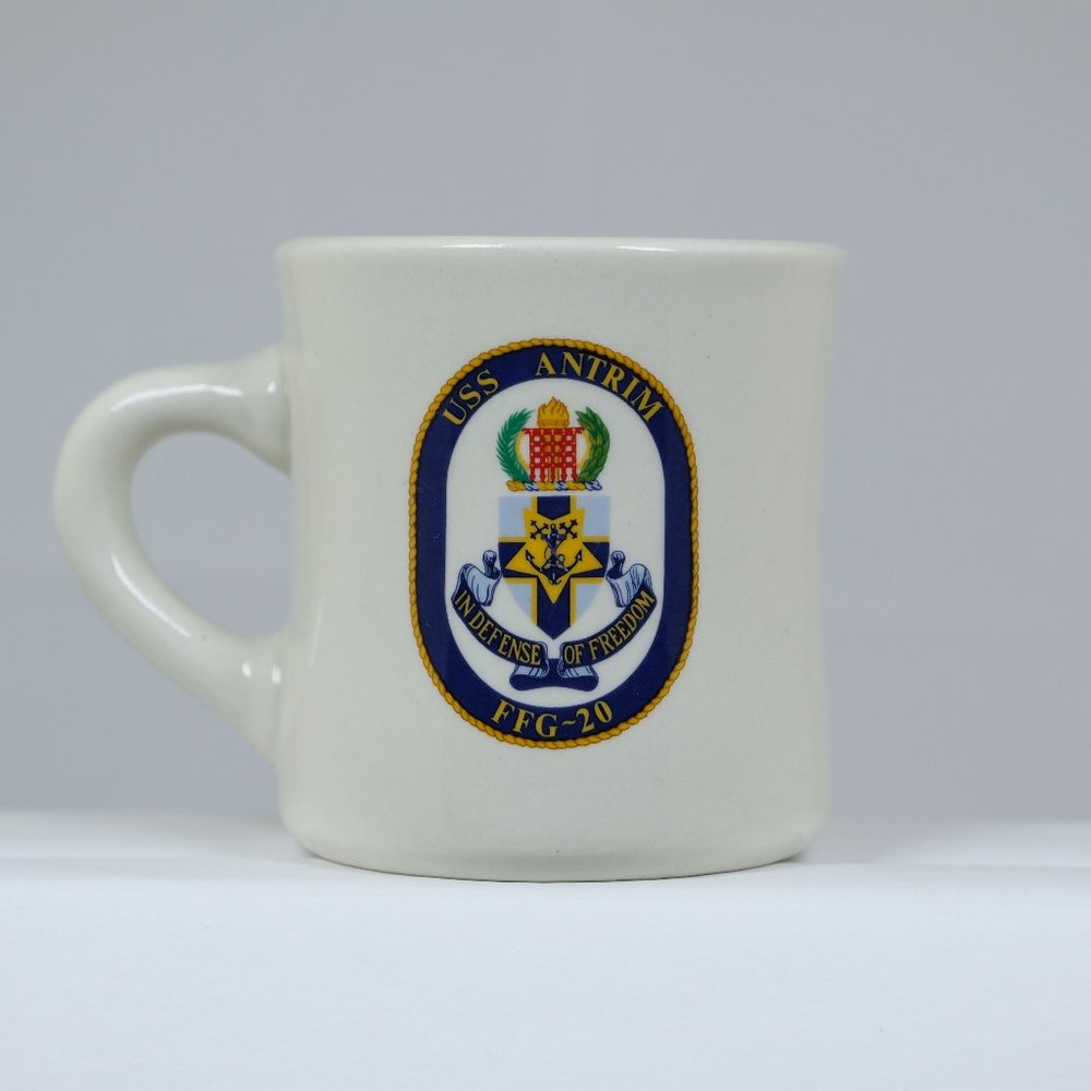 Vintage Coffee Mug, U.S. Navy USS Antrim (FFG-20)